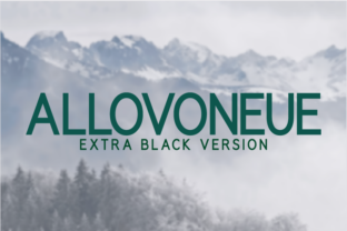 Allovoneue Extra Black Font