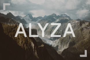 Alyza: A Modern Sans Serif for Designers