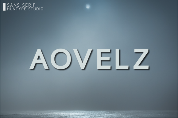 Aovelz Font: A Contemporary Typeface for Craft Creators