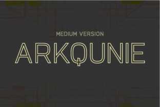 Arkqunie Outline Medium Font