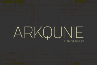 Arkqunie Thin: A Modern Sans Serif for Creative Projects