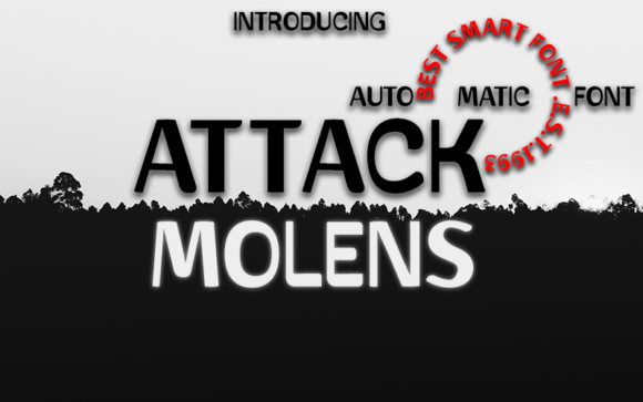 Attack Molens: A Bold Font for Digital Marketing