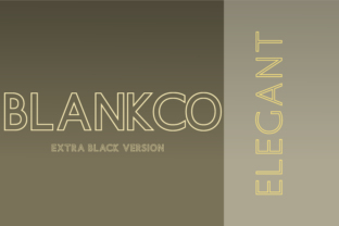 Blankco Outline Extra Black: A Font for Business Clarity