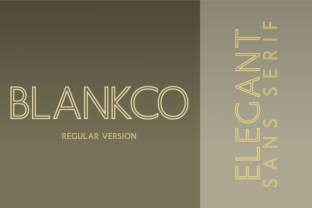 Blankco Outline Regular: A Font for Professional Branding