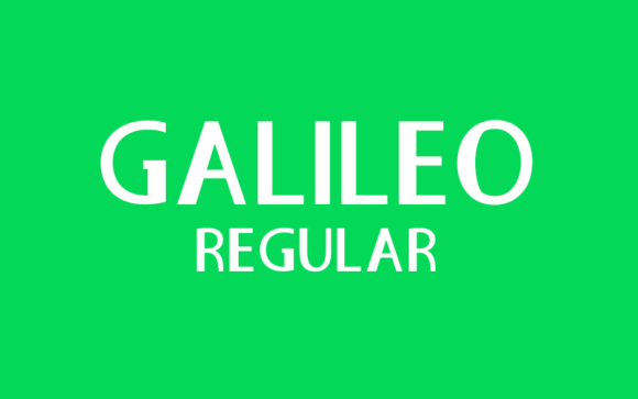 Galileo Regular: A Font for Thoughtful Design