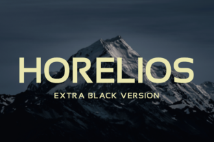 Horelios Extra Black: A Bold Typeface for Craft and Commercial Projects