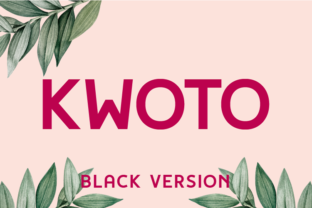 Kwoto Black: A Modern Sans Serif for Web Design