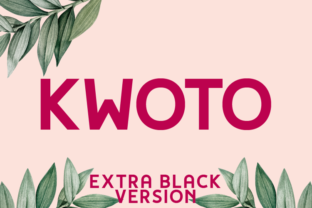 Kwoto Extra Black: A Font for Creative Makers