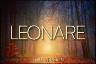 Leonare Thin: A Delicate Typographic Touch