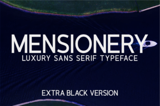 Mensionery Extra Black: A Polished Typeface for Real-World Branding