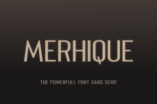 Merhique Family: A Font for Professional Branding