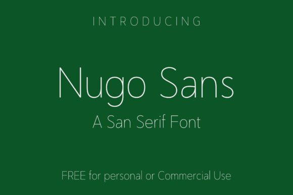 Nugo Sans: A Modern Typeface for Creative Projects