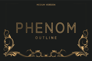 Phenom Outline Medium Font