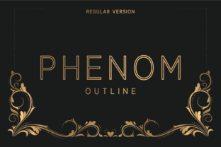 Phenom Outline Regular: A Stylish Font for Modern Design
