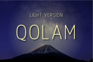 Qolam Light Font for Craft Projects