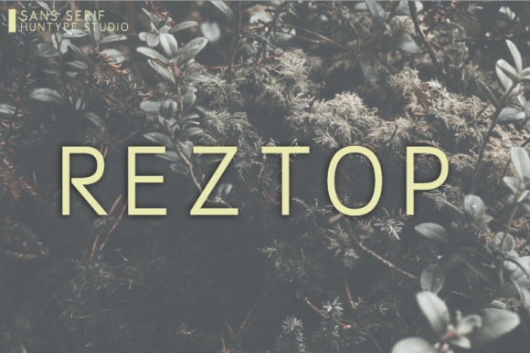 Reztop Typeface: A Versatile Sans Serif for Editorial Design