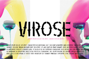 Virose: A Fun, Quirky Font for Creative Projects